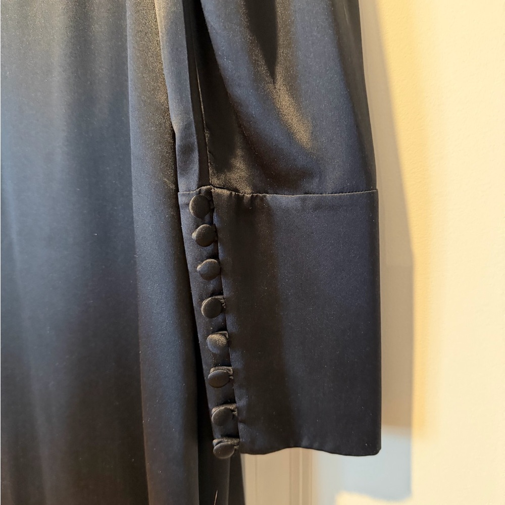 Simone Rocha Black Satin Dress - Picture 4 of 7